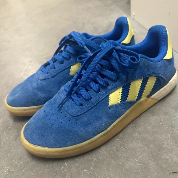 adidas Skateboarding 3ST.004 Glory Blue/Yellow Tint/Footwear White - Picture 1 of 5